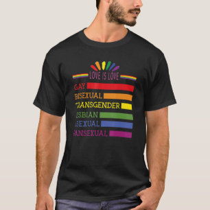 T-shirt L'Amour Est Amour Lgbt Pride Gay Lesbienne Lgbtq G