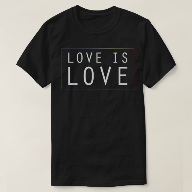 T-shirt L'amour est amour LGBTQ Gay Trans Pride Mariage Eq (Design devant)