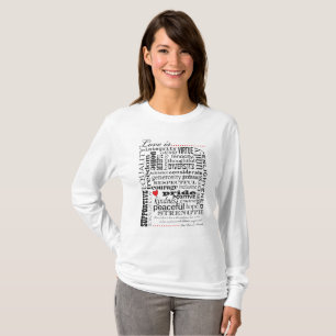 T-shirt L'amour est amour, matière de mots