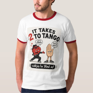 T-shirt L'amour est aveugle. Il faut être deux pour tango