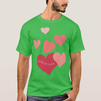 T-shirt L'amour est Coeurs d'amour