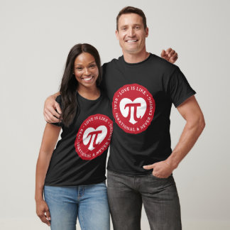 T-shirt L'amour est comme Pi Funny Math Valentine's Day St