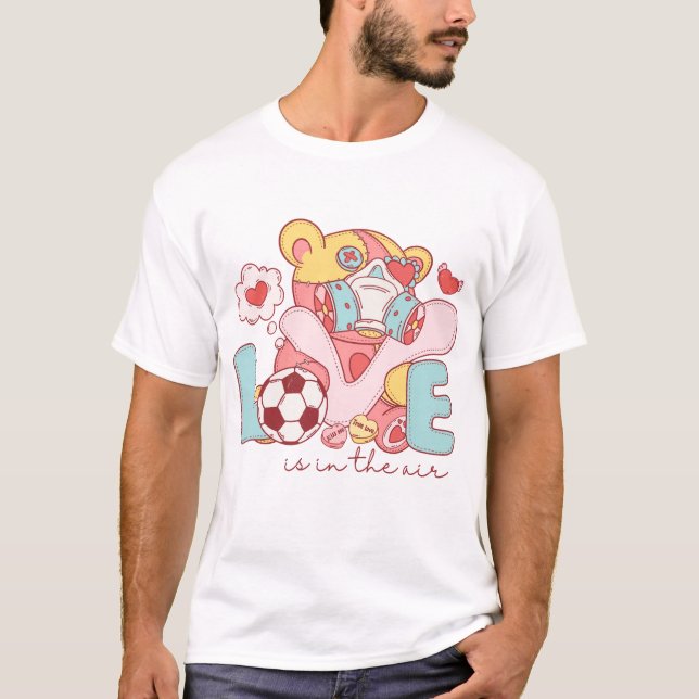 T-shirt L'amour est dans l'air (Devant)