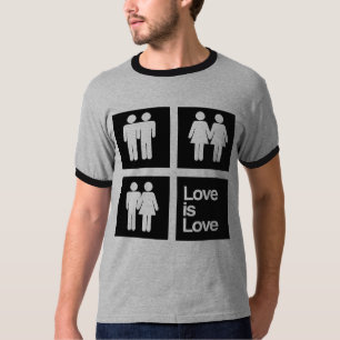 T-shirt L'amour est des blocs d'amour