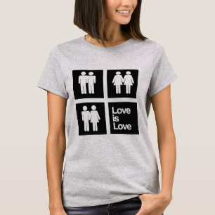 T-shirt L'amour est des blocs d'amour