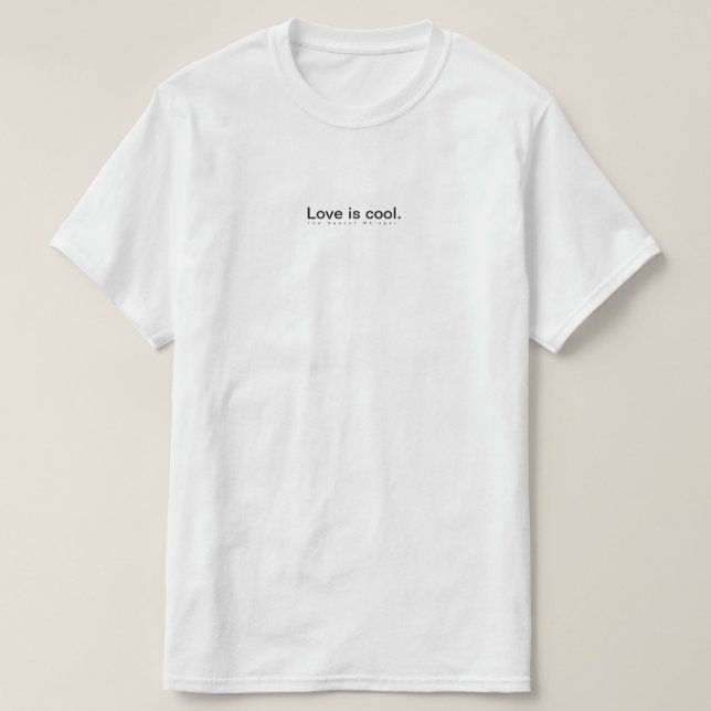 T-shirt L'amour est frais (Design devant)