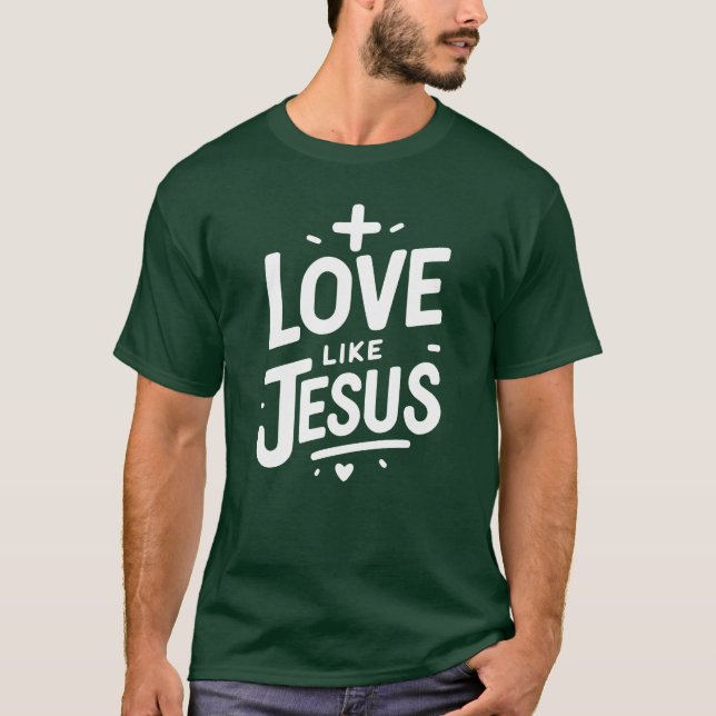 T-shirt L'amour est Jésus vintage (Devant)