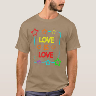 T-shirt L'amour est la fête de la fierté de l'amour - Fier