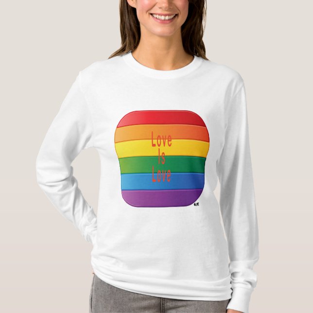T-shirt L'amour est l'amour (Devant)