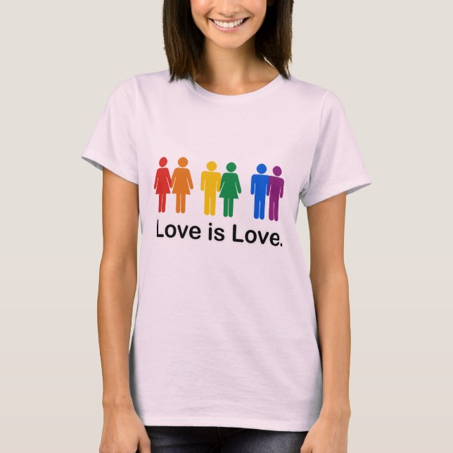 T-shirt L'amour est l'amour (Devant)