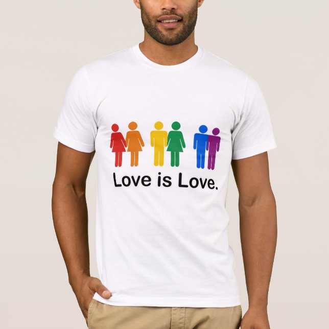 T-shirt L'amour est l'amour (Devant)