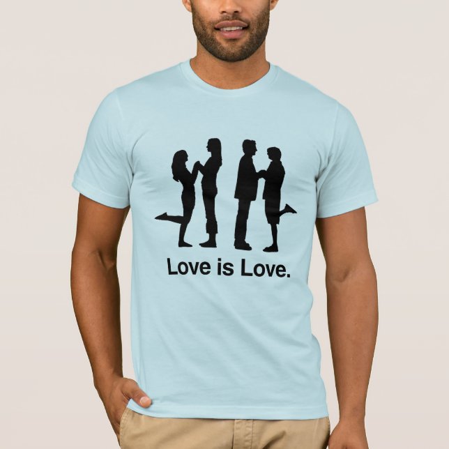 T-shirt L'amour est l'amour (Devant)