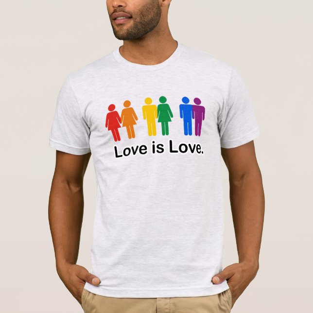 T-shirt L'amour est l'amour (Devant)