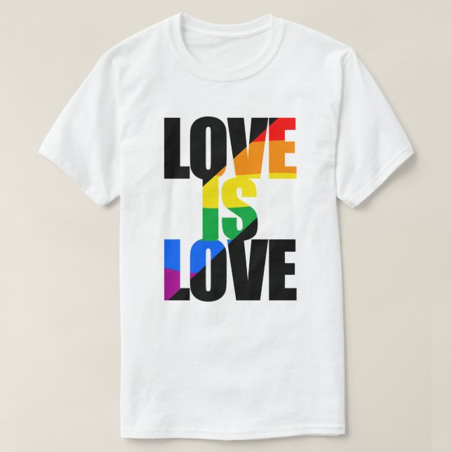 T-shirt L'amour est l'amour (Design devant)