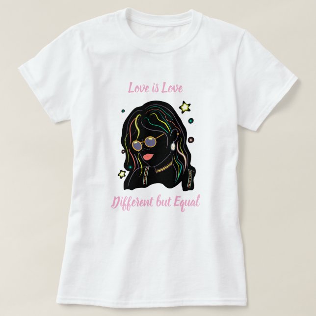 T-shirt L'amour est l'amour  (Design devant)