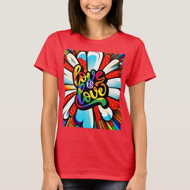 T-shirt L'amour est l'amour (Devant)