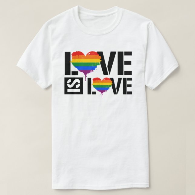 T-shirt L'amour est l'amour (Design devant)