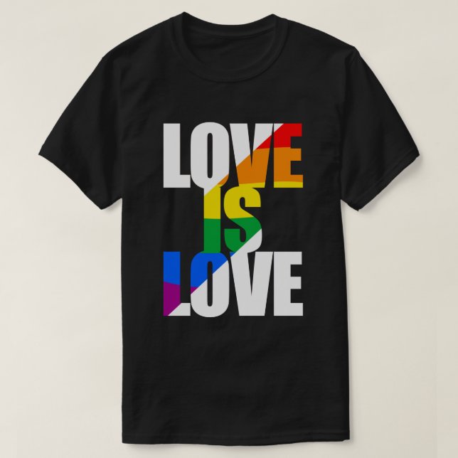 T-shirt L'amour est l'amour (Design devant)