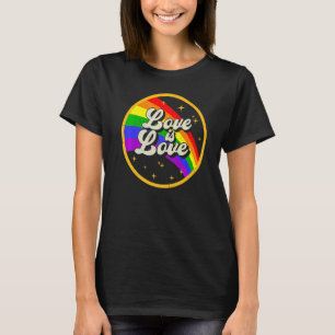 T-shirt L'Amour Est L'Amour Arc En Ciel Lgbt Lesbian Gay B