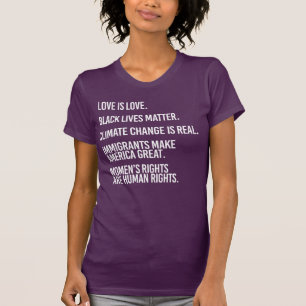 T-SHIRT L'AMOUR EST L'AMOUR ET LA VIE NOIRE EST IMPORTANTE