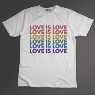 T-shirt L'amour est l'amour Fierté gay LGBT Allié Arc-en-c