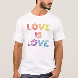 T-shirt L'amour est l'amour Grandes surfaces modernes