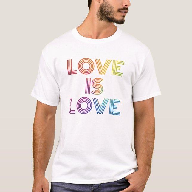 T-shirt L'amour est l'amour| Grandes surfaces modernes (Devant)
