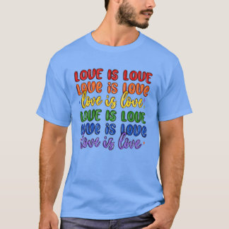 T-shirt l'amour est l'amour lgbtq fille