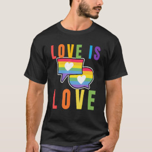 T-shirt L'amour est l'amour LGBTQ Pride mignonne Lesbienne