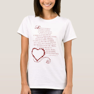 T-shirt L'amour est l'amour patient est gentil 1 Corinthie