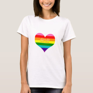T-shirt L'amour est l'amour pour toujours Rainbow Flag LGB