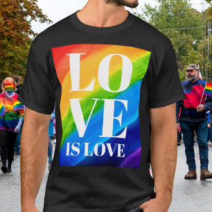 T-shirt L'amour est l'amour Rainbow Pride