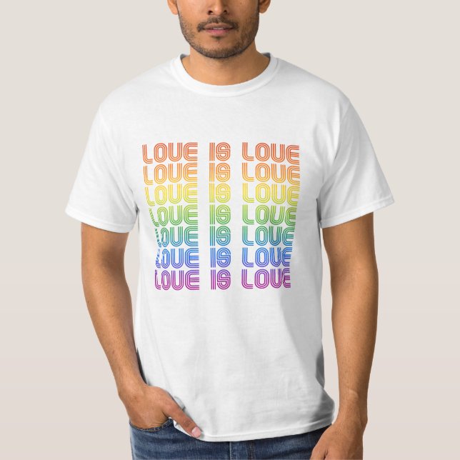T-shirt L'amour est l'amour Rétro (Devant)