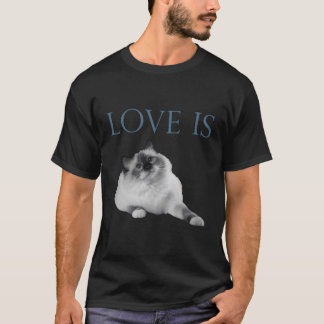 T-shirt L'Amour Est Le Chat De Ragdoll