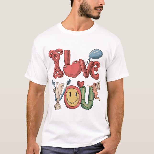 T-shirt "L'amour est le roi" (Devant)