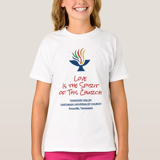 T-shirt L'amour est l'Esprit - TVUC (Devant)