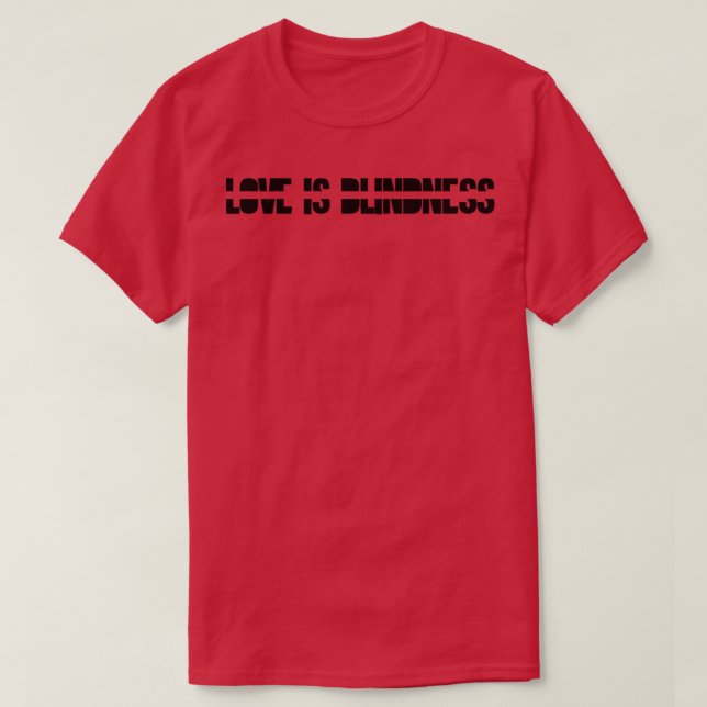 T-shirt L'amour est noir (Design devant)