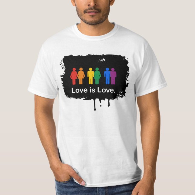 T-SHIRT L'AMOUR EST NOIR D'AMOUR (Devant)