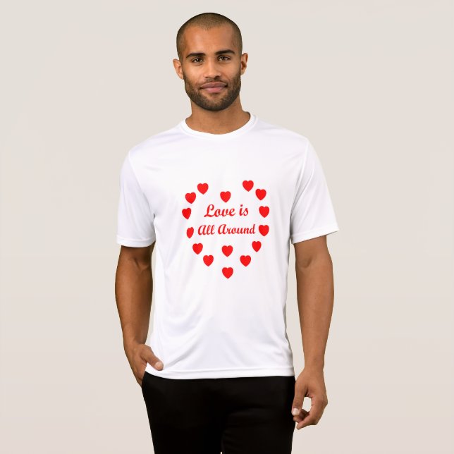 T-shirt L'amour est partout (Devant entier)
