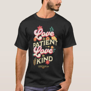 T-shirt L'amour est patient 1 Corinthiens 13 4 Bible catho