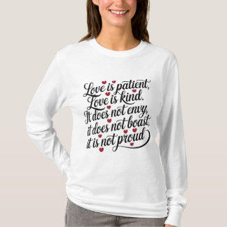 T-shirt L'Amour Est Patient, L'Amour Est Un Peu