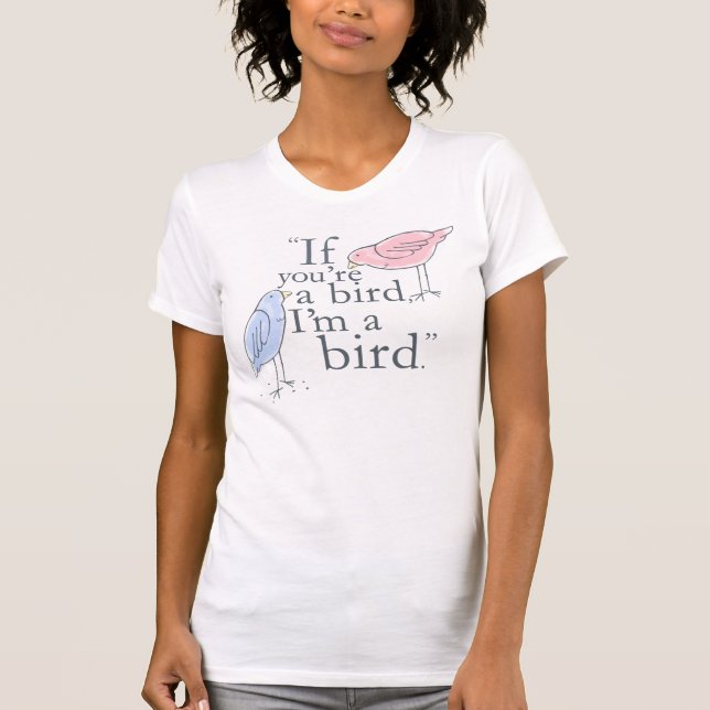 T-shirt L'amour est pour les oiseaux - le carnet (Devant)