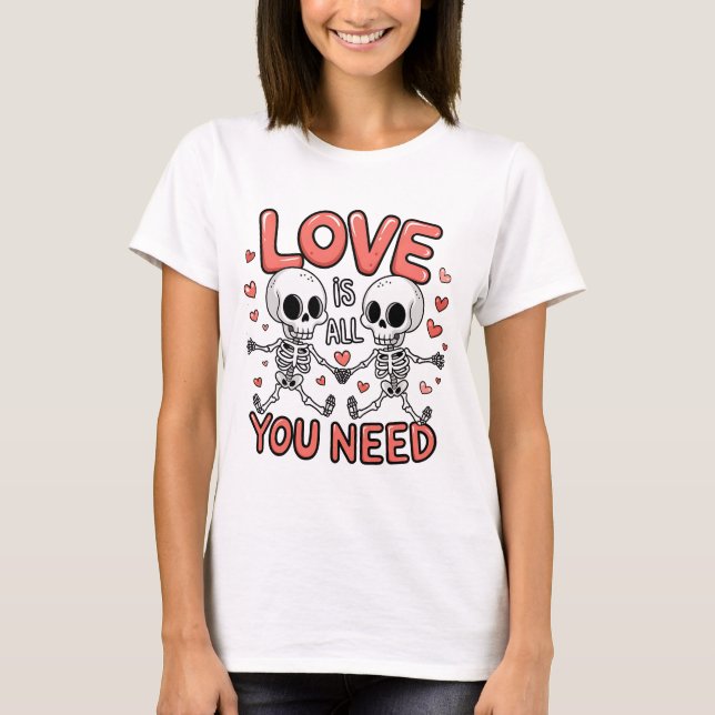 T-shirt L'Amour Est Tout Ce Dont Vous Avez Besoin - Parole (Devant)