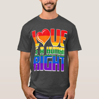 T-shirt L'Amour Est Un Gay pride Des Droits Humains Soutie