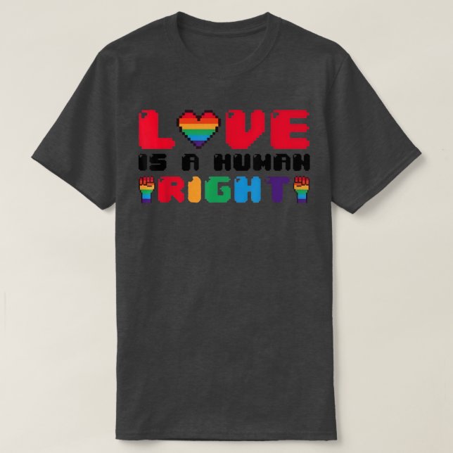 T-shirt L'Amour Est Une Fierté Gay Gay Pride Pour Les Droi (Design devant)