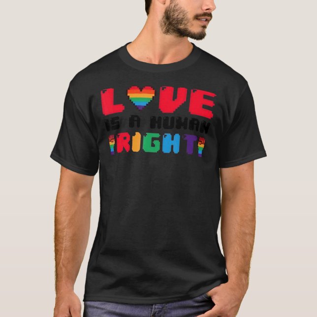 T-shirt L'Amour Est Une Fierté Gay Gay Pride Pour Les Droi (Devant)