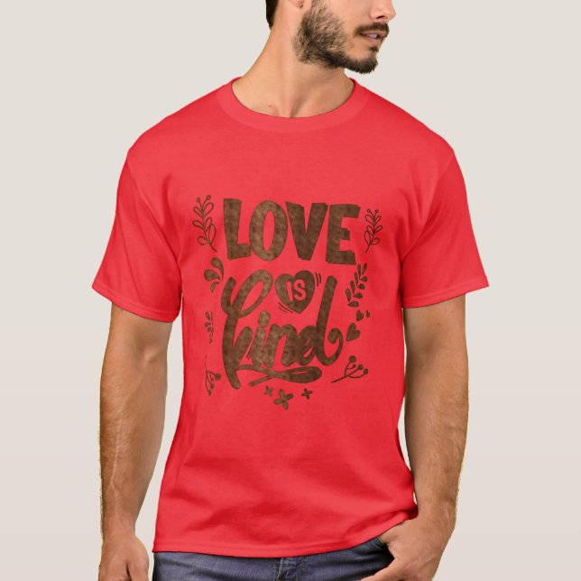 T-shirt l'amour est une fille gentille (Devant)