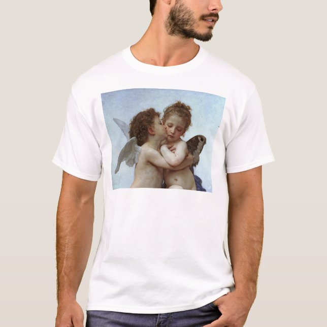 T-shirt L'Amour et Psyche de Bouguereau, enfants (Cupid) (Devant)
