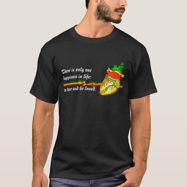 T-shirt L'amour et soit aimé (Devant)