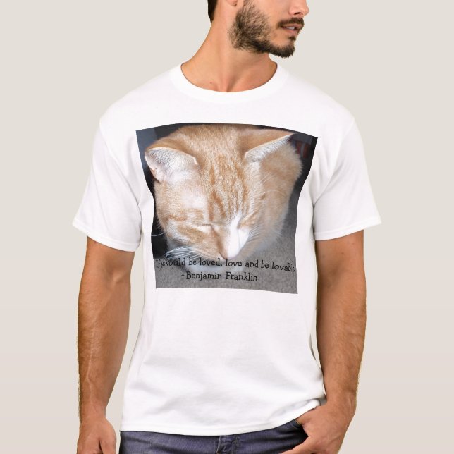 T-shirt L'amour et soit la chemise aimable T de base (Devant)